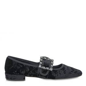 NEW EXE women's mary jane shoes in black velvet